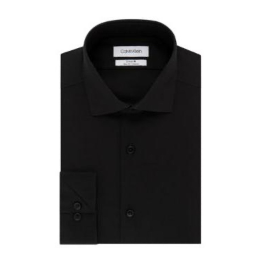 Calvin Klein Steel Men's Slim-Fit Non-Iron Stretch Performance Dress Shirt